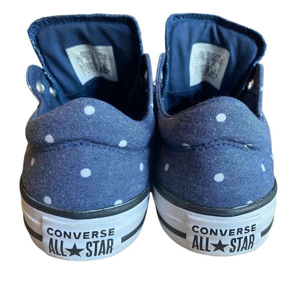 CONVERSE All*Star Madison Denim Blue and White Polka Dot NEW Women’s Sneakers 9 - Picture 7 of 13